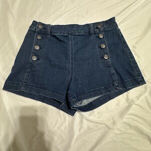 Happily Grey Denim Shorts Dark Wash Size 7/28